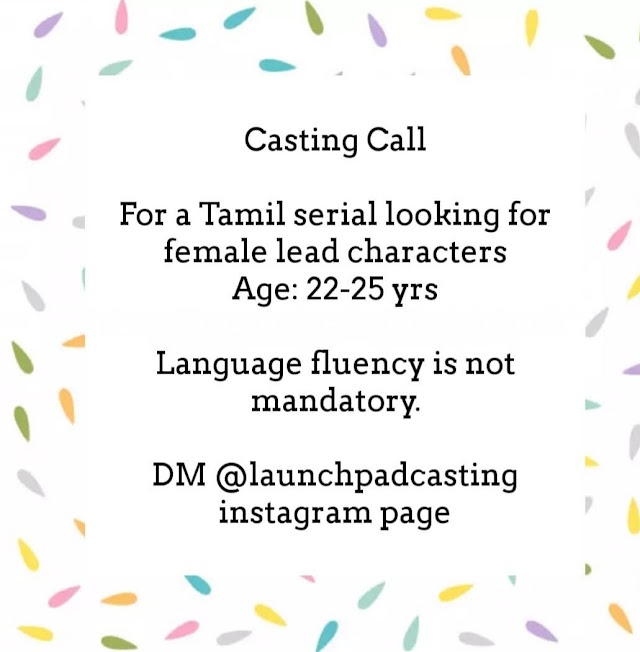 CASTING CALL FOR LEAD ROLES IN A SERIAL