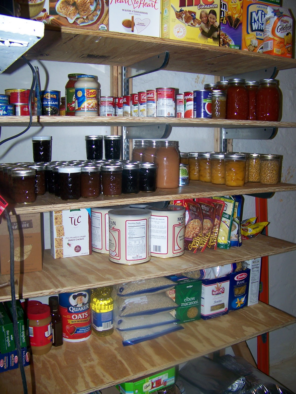plywood storage shelves