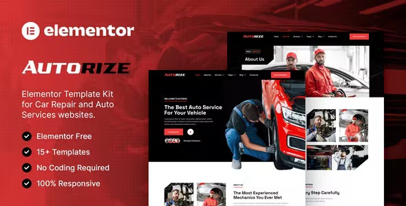 Best Car Repair & Auto Services Elementor Template Kit