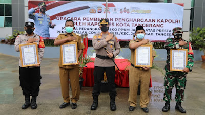 Posko PPKM Desa Jambe terima penghargaan dari Kapolri 