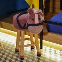 taburete caballo a crochet