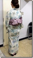 着付師 太田さんクレーデヘアーズに出張着付け (2)