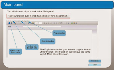 The Main Panel page in Adobe Captivate