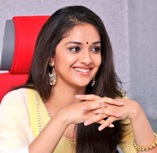 Keerthy Suresh in Yellow Dress with Cute and Awesome Lovely Smile at Press Meet 1