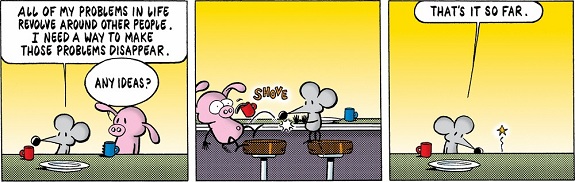 Stephan Pastis: Pearls Before Swine.