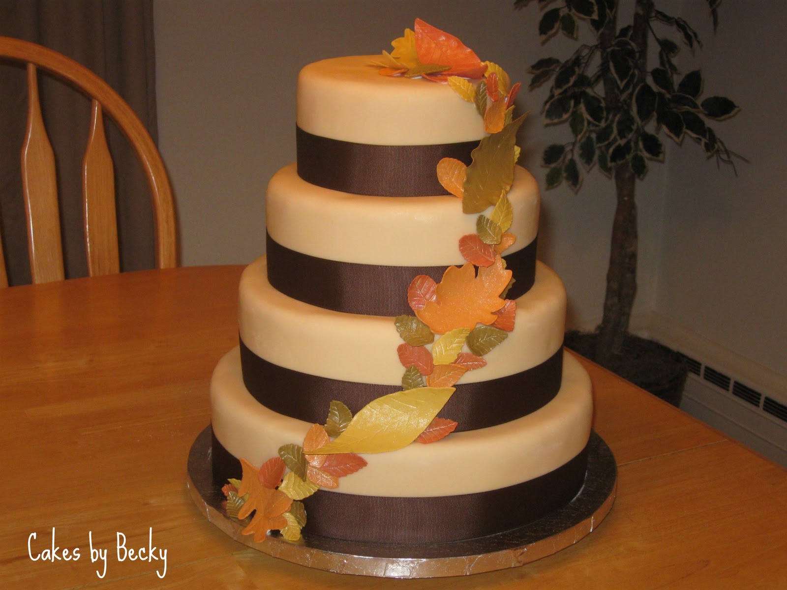 autumn wedding cakes