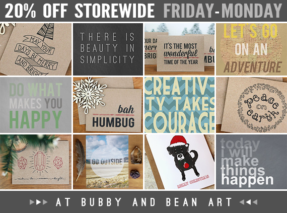 20% Off Storewide at Bubby & Bean Art!