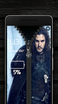 برنامج قفل الشاشة Zipper Lock Screen