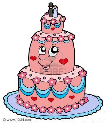 wedding cakes decorate cartoon