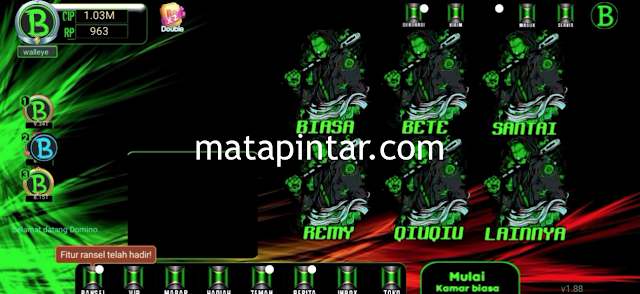 Mod Higgs Domino RP Tema Green Black X8 Speeder V1.88 Apk Full Slot JP Musik DJ Juggle No Iklan