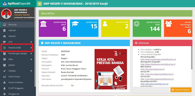 Cara Download Peserta Didik Yang Aktif dan Peserta Didik Yang Telah Keluar Pada Aplikasi Dapodik (VERVAL PD)