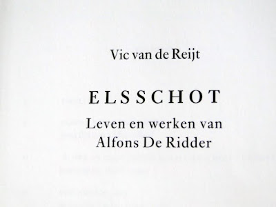 Elsschot, Leven en werken van Alfons de Ridder