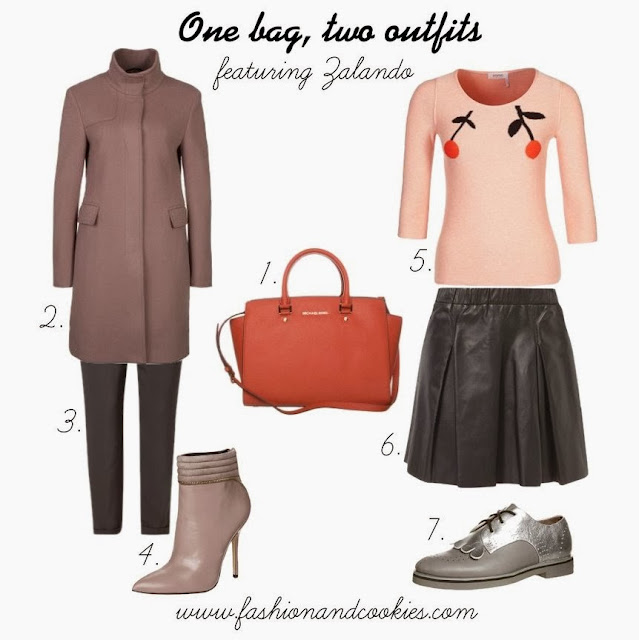 Zalando selection on Fashion and Cookies, one bag for two outfits