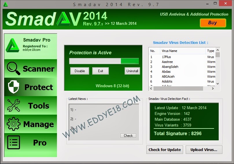 Smadav Pro 2014 v9.7.1 Full Keygen