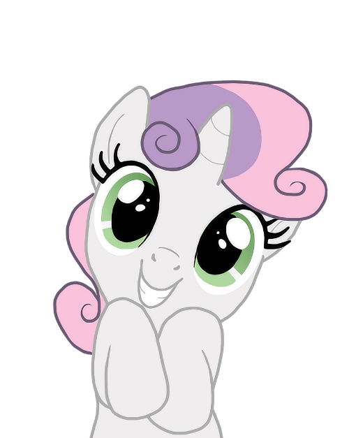 I can’t vector graphics, but I love Sweetie Belle