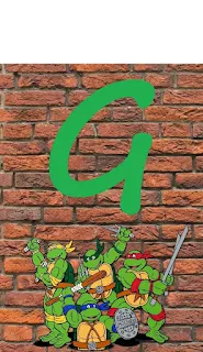 Banderines para Fiesta de las Tortugas Ninja. TMNT Birthday Flags.