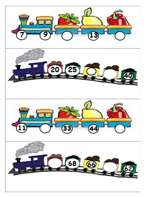 Saya dan Matematik: Kereta api bernombor