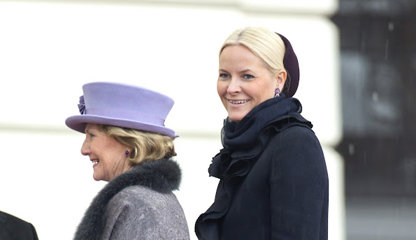 King Harald V and Queen Sonja of Norway, Crown Prince Haakon of Norway and Crown Princess Mette-Marit of Norway