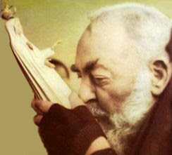 Resultado de imagem para padre pio e nossa senhora