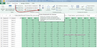 Power Query: Unpivot datos o como Anular la dinamización de columnas