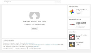 como criar um canal no youtube