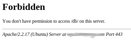 Phpmyadmin access forbidden linux