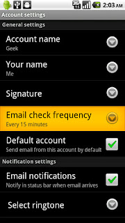 android account settings