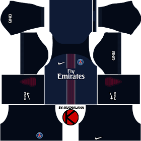 Paris Saint-Germain (PSG) 2016/17 - Dream League Soccer Kits and FTS15