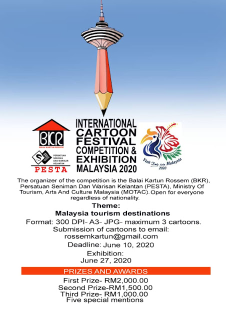 INTERNATIONAL CARTOON FESTIVAL – COMPETITION & EXHIBITION MALAYSIA 2020