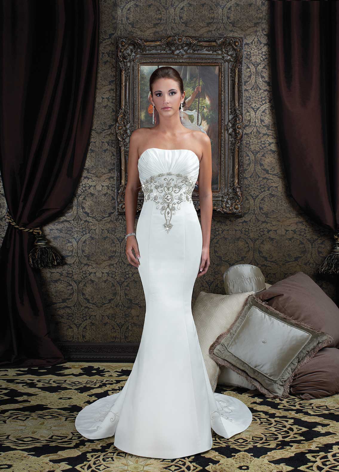strapless wedding dresses ball gown with sparkles Couture Mermaid Wedding Dresses Designs