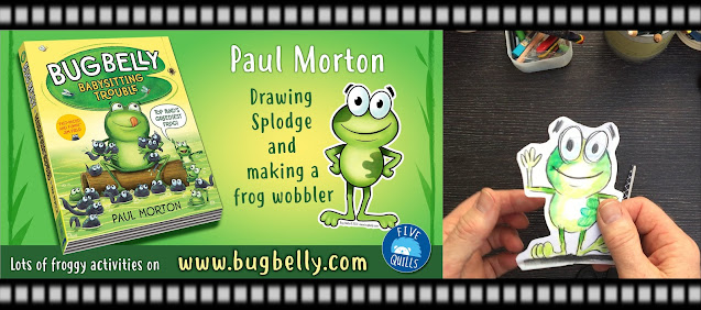 video of author/illustrator Paul Morton drawing one of his bug belly characters