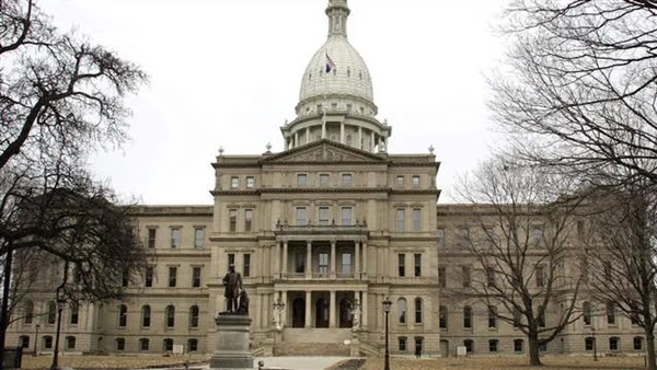 The Michigan Capitol closed due to security threats.
