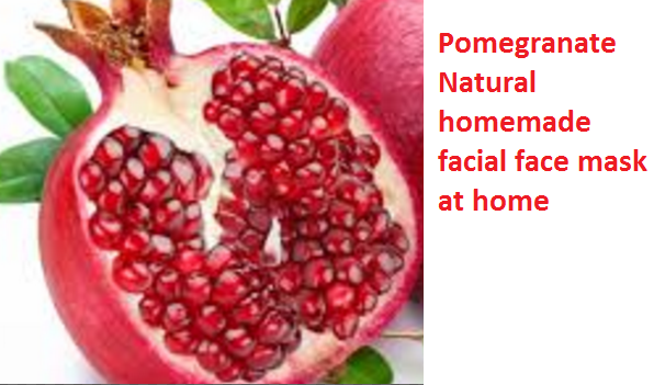 Pomegranate Natural homemade facial face mask at home