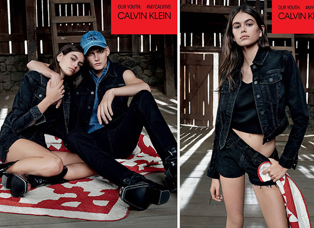 Kaia & Presley Gerber for Calvin Klein Jeans