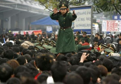 Mudik di China Lebih Parah dari Indonesia(Foto)