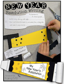 5 Fun New Year's Activities for the Classroom: New Year's resolution writing craft