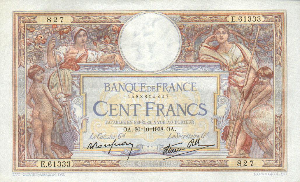 Luc-Olivier Merson: Billets de la Banque de France