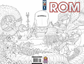 San Diego Comic-Con 2016 Exclusive ROM #1 Gatefold Black and White Variant Cover C by Nick Pitarra