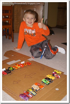 Spelling Garages - A fun way to take a spelling test