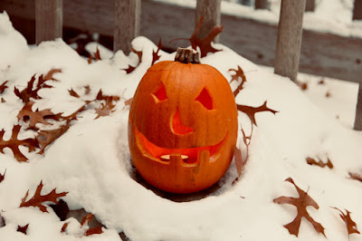Jack O’Lantern greeting our one Trick or Treater