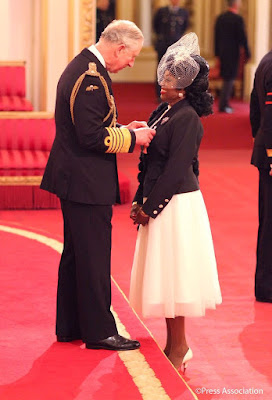 Prince Charles Awards Patti Boulaye with an OBE