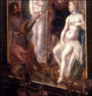 Détail, Anonyme Flamand, Allégorie de l'art et de la science, 1622-1633