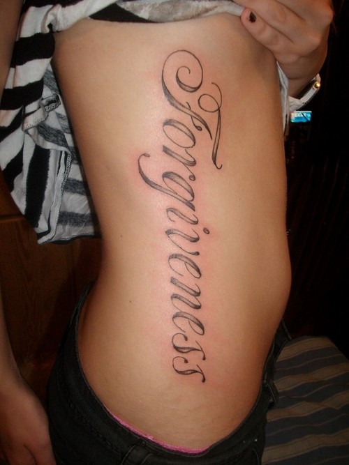 A font style can change the entire look of the tattoo