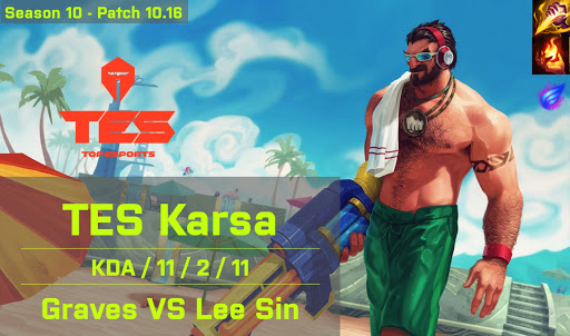 TES Karsa Graves JG vs Lee Sin - KR 10.16