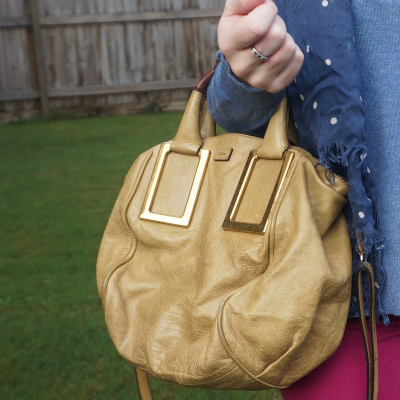 chloe small ethel bag in light khaki handheld | awayfromblue