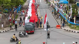 Pembentangan Bendera Merah Putih Sepanjang 2.203KM Wamena