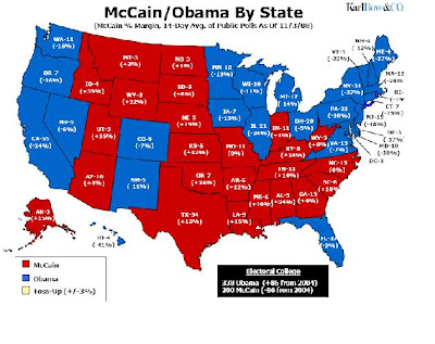 map of 2008 election