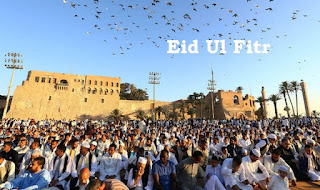 Eid Mubarak people at mosquito