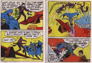 Batman in The Joker's Last Laugh mini comic pages 14 and 15