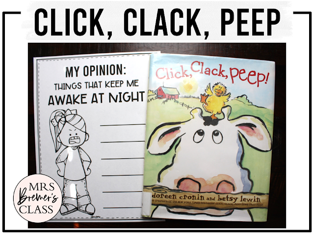 Click Clack Peep book activities unit with literacy printables, reading companion activities, lesson ideas, and a craft for Kindergarten and First Grade